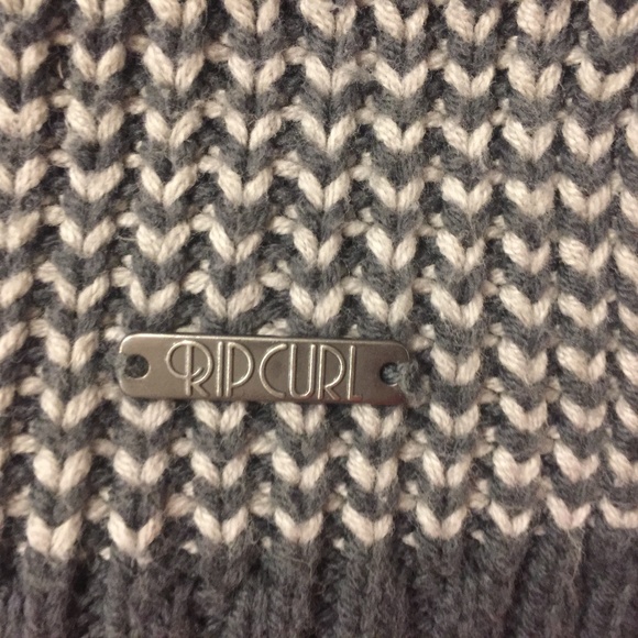 Rip Curl Black and Gray Women's Cardigan Sweater - Picture 5 of 5